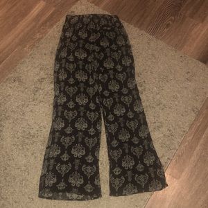 Black and white palazzo pants size large